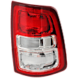 2019-2024 Ram 2500 - Passenger Side Tail Light, with Bulb, Halogen, Clear and Red Lens