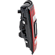 Passenger Side Tail Light, with Bulb, LED, Clear and Red Lens, Black Interior