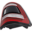 Passenger Side Tail Light, with Bulb, LED, Clear and Red Lens, Black Interior