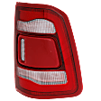Passenger Side Tail Light, with Bulb, LED, Clear and Red Lens, Chrome Interior