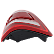 Passenger Side Tail Light, with Bulb, LED, Clear and Red Lens, Chrome Interior