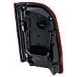 Driver Side Tail Light, with Bulb, LED, Clear and Red Lens, Chrome Interior