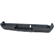 2019-2024 Ram 1500 - Step Bumper, Painted Black, Face Bar and Pads, For Models without Parking Aid Sensor, with Single Exhaust, Type 2