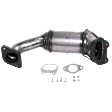 2011-2016 Dodge Journey - Front, Passenger Side (Firewall Side) Catalytic Converter, Federal EPA, 46-State Cannot ship to/installed in vehicles purchased in CA/CO/NY/ME, AWD, 3.6L Engine