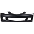 Front Primed Bumper Cover, 4 Cyl., 2.0L Engine, With Fog Light Holes, Without Parking Aid Sensor Holes
