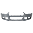 2013-2016 Audi A4 Quattro - Front Primed Bumper Cover, 4 Cyl., 2.0L Engine, Sedan, For Models Without S-Line Package, Without Headlight Washer Holes, Without Warning System
