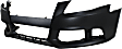 Front Primed Bumper Cover, Sedan/Wagon, For Models Without S-Line Package, Without Parking Aid Sensor Holes, Without Headlight Washer Holes