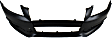 Front Primed Bumper Cover, Sedan/Wagon, For Models Without S-Line Package, Without Parking Aid Sensor Holes, Without Headlight Washer Holes