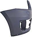 Front, Passenger Side Primed Bumper Cover, For Models Without S-Line Package, Without Parking Aid Sensor Holes