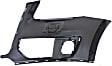 Front, Passenger Side Primed Bumper Cover, For Models Without S-Line Package, Without Parking Aid Sensor Holes