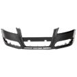 Front Primed Bumper Cover, For Models Without Sport Package, With Fog Light Holes, Without Parking Aid Sensor Holes, Without Headlight Washer Holes