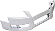 Front Primed Bumper Cover, Coupe/Convertible, For Models Without S-Line Package, Without Parking Aid Sensor Holes, With Headlight Washer Holes
