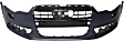 Front Primed Bumper Cover, For Models Without S-Line Package, With Fog Light Holes, Without Parking Aid Sensor Holes