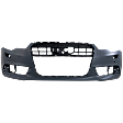Front Primed Bumper Cover, For Models Without S-Line Package, With Fog Light Holes, With Parking Aid Sensor Holes