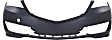 2015-2017 Acura TLX - Front Primed Bumper Cover, Without Parking Aid Sensor Holes, CAPA Certified