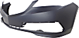 2015-2017 Acura TLX - Front Primed Bumper Cover, Without Parking Aid Sensor Holes, CAPA Certified