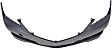 2015-2017 Acura TLX - Front Primed Bumper Cover, Without Parking Aid Sensor Holes, CAPA Certified