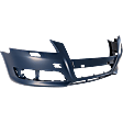Front Primed Bumper Cover, For Models Without Sport Package, With Headlight Washer Holes, With Fog Light Holes, Without Parking Aid Sensor Holes