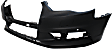 Front Primed Bumper Cover, Convertible/Sedan, With Parking Aid Sensor Holes, Without Headlight Washer Holes and Parallel Park Assist Sensor Holes, CAPA CERTIFIED