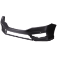 Front Primed Bumper Cover, For Models Without S-Line Package, Without Headlight Washer Holes, With Parking Aid Sensor Holes, CAPA CERTIFIED
