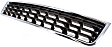Front, Center Bumper Grille, Chrome Shell with Black Insert