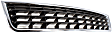 Front, Center Bumper Grille, Chrome Shell with Black Insert