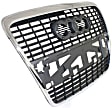 2006-2008 Audi A6 - Grille Assembly, Chrome Shell with Painted Silver Insert