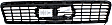2003 Audi A4 - Grille, Chrome Shell with Painted Black Insert, 4-Door