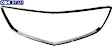 Grille Trim, Center, Chrome, CAPA Certified