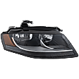 2009-2012 Audi A4 - Passenger Side Headlight, with Bulb, Halogen, B8 Body Code