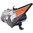 Driver Side Headlight, without Bulb, Halogen, Base Model, 6 Cyl., 3.7L Engine, with Advance Package, CAPA CERTIFIED