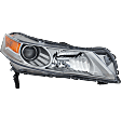 Passenger Side Headlight, without Bulb, HID/Xenon, Clear Lens