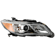 2013-2015 Acura RDX - Passenger Side Headlight, with Bulb, Halogen, Clear Lens, Base Model