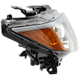 2013-2015 Acura RDX - Passenger Side Headlight, with Bulb, Halogen, Clear Lens, Base Model