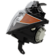 Driver Side Headlight, without Bulb, HID/Xenon, Clear Lens, Base Model, 6 Cyl., 3.7L Engine, CAPA CERTIFIED