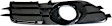 Front, Passenger Side Fog Light Trim, Black, without S-Line Package, with Adaptive Cruise Control