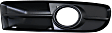Front, Passenger Side Fog Light Trim, Primed, Base/Avant Models (Also fit Cabriolet Model, 3.2 Liter Engine)