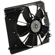 2009-2014 Acura TL - Radiator Fan - Driver Side Fan Blade, Motor and Shroud