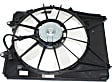 A/C Condenser Fan - Driver Side Fan Blade, Motor and Shroud