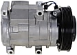 A/C Compressor, With Clutch, 6-Groove Pulley, With Rear Air
