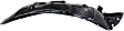 Front, Passenger Side Fender Liner, With Lane Keep Assist, 6 Cyl., 3.5L Engine