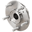 Front, Driver or Passenger Side or (Rear, MDX/Pilot) Wheel Hub, 5 Lugs, Without Bearing