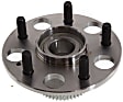 Rear, Driver or Passenger Side Wheel Hub, With Bearing, ABS tone ring and wheel studs