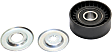 Accessory Belt Idler Pulley, Serpentine, Flat, 2.56 In. Outside Diameter