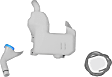 Washer Reservoir, With Pump, Base Model, 4 Cyl., 2.4L Engine