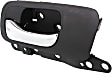 Front, Driver Side Interior Door Handle, Black Bezel with Chrome Lever, Without Door Lock Hole, Base Model, 4 Cyl., 2.4L Engine