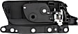 Front, Driver Side Interior Door Handle, Black Bezel with Chrome Lever, Without Door Lock Hole, Base Model, 4 Cyl., 2.4L Engine