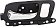 Front, Driver Side Interior Door Handle, Black Bezel with Chrome Lever, With Door Lock Hole, Base Model, 4 Cyl., 2.4L Engine