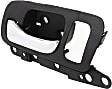 Front, Driver Side Interior Door Handle, Black Bezel with Chrome Lever, With Door Lock Hole, Base Model, 4 Cyl., 2.4L Engine