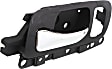 Front, Driver Side Interior Door Handle, Black Bezel with Chrome Lever, With Door Lock Hole, Base Model, 4 Cyl., 2.4L Engine
